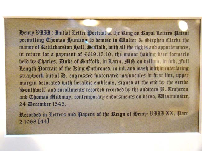 An Historically Important document with Initial Letter Portrait of King Henry VIII of England dated Dec. 24, 1545 — image 3